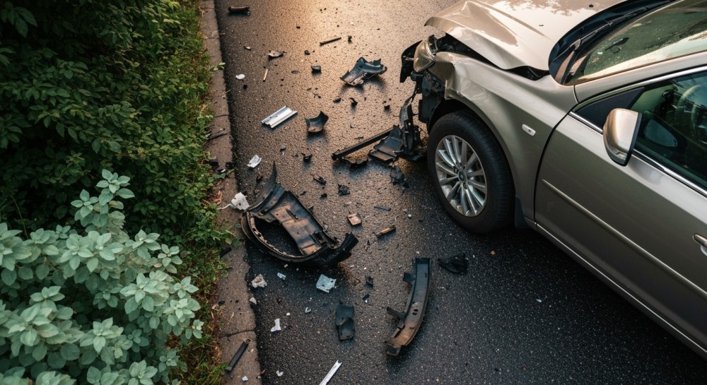 Wypadek na K-60: Nietrzeźwy kierowca w szpitalu po zderzeniu dwóch aut