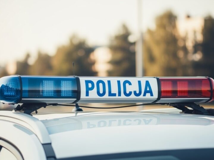Ranny pies błąkał się na S-61. Policjanci ruszyli mu na pomoc