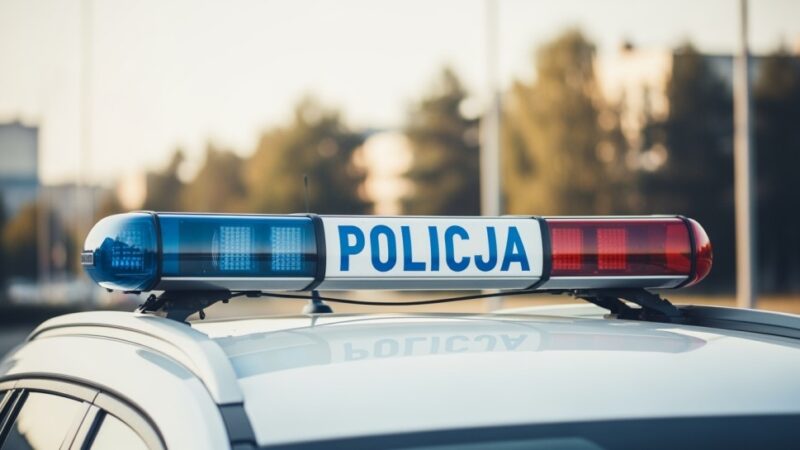 Ranny pies błąkał się na S-61. Policjanci ruszyli mu na pomoc